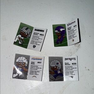 NFL Team Player Mini Cards Set
